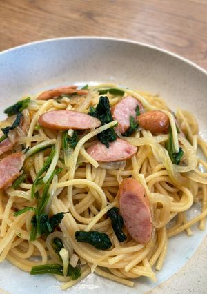 簡単⭐︎ウインナーと玉ねぎの和風パスタ-レシピのメイン写真