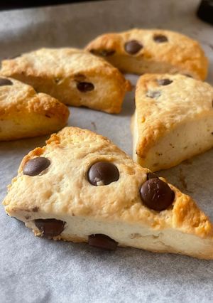 チョコチップもりもり⛰️アメリカンスコーン-レシピのメイン写真