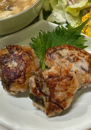 【簡単作り置き】鶏挽肉ともずく焼き-レシピのメイン写真