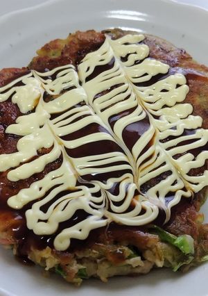 ひき肉たっぷりお好み焼き-レシピのメイン写真