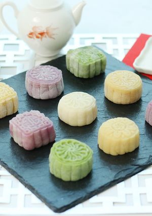 【中秋節】焼かずに食べるもちもち生月餅-レシピのメイン写真