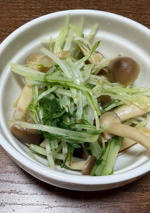水菜としめじのおひたし-レシピのメイン写真