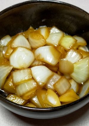 新玉ねぎの醤油漬け(ごま油風味)-レシピのメイン写真