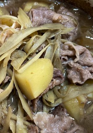 牛こま肉と根菜の煮物-レシピのメイン写真