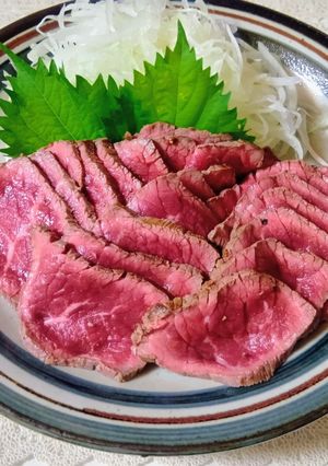 簡単!ローストビーフと 牛肉のたたき ☆-レシピのメイン写真