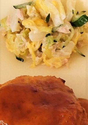 【幼児食】和風コールスローサラダ-レシピのメイン写真