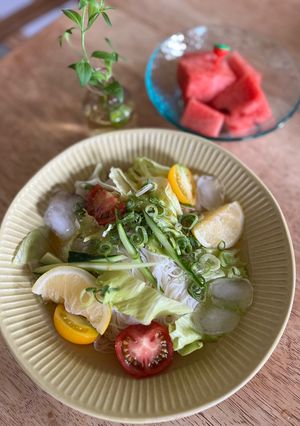 野菜たっぷりスープ素麺-レシピのメイン写真