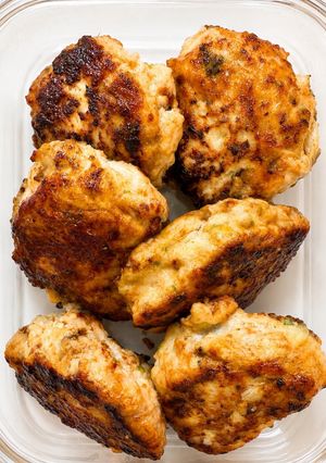 筋トレ・ダイエット飯＊鶏むね豆腐照り焼きつくね-レシピのメイン写真