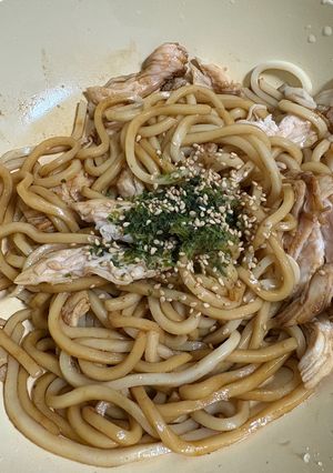 一人暮らし焼きそば風焼きうどん-レシピのメイン写真
