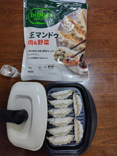 レンジメートで「蒸し焼き餃子・マンドゥ」-レシピのメイン写真