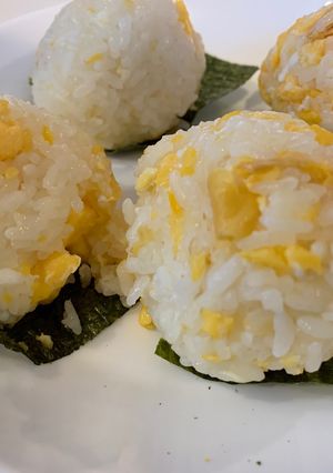 オカン直伝のタマゴおにぎり！-レシピのメイン写真