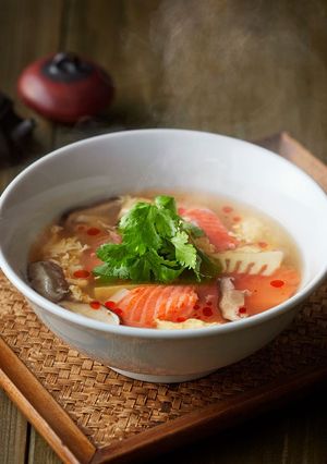 ピリしゃけのサンラータン-レシピのメイン写真