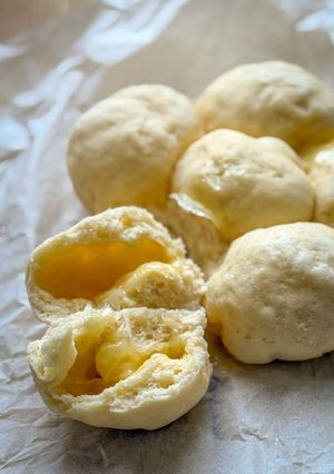 レンジで簡単！米粉と甘酒の丸パンレシピ☘-レシピのメイン写真
