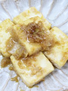 コク旨!濃厚ねぎソースの揚げ焼き豆腐-レシピのメイン写真