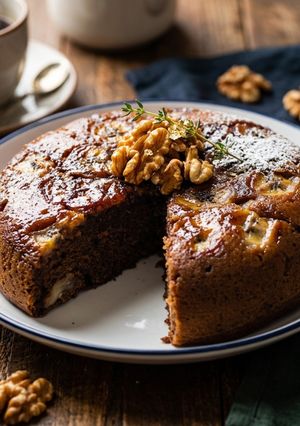 炊飯器で簡単！チョコバナナクルミケーキ-レシピのメイン写真