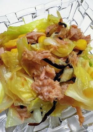 和えるだけ！キャベツとツナの塩昆布和え-レシピのメイン写真