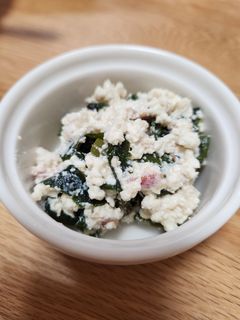 乾燥わかめと梅の白あえ-レシピのメイン写真