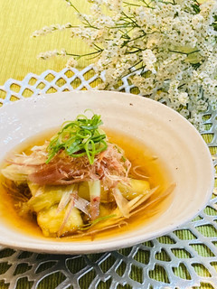 焼きなすと茗荷のおひたし-レシピのメイン写真