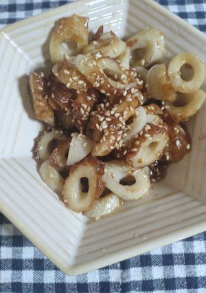 【節約】5分で完成！竹輪の生姜焼き！-レシピのメイン写真