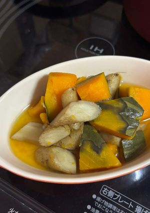 冬ゴボウとカボチャのコンソメ煮-レシピのメイン写真