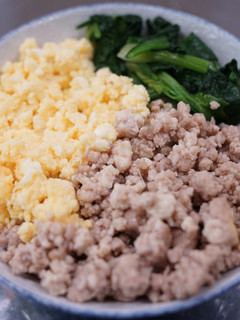 NEW!三色そぼろ丼-レシピのメイン写真