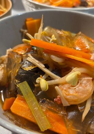 旨辛!辛ラーメンの粉で旨辛甘辛タンミョン-レシピのメイン写真