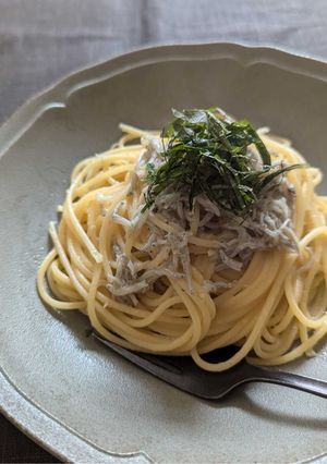 柚子胡椒が香る！大葉としらすのパスタ-レシピのメイン写真