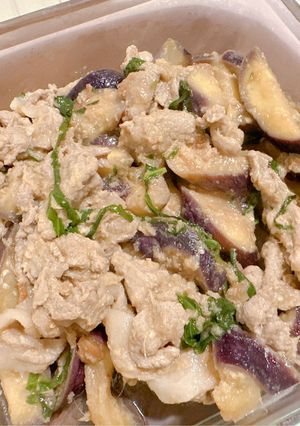 豚肉と茄子の梅生姜焼き♡-レシピのメイン写真