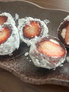 ライスペーパーで簡単いちご大福-レシピのメイン写真