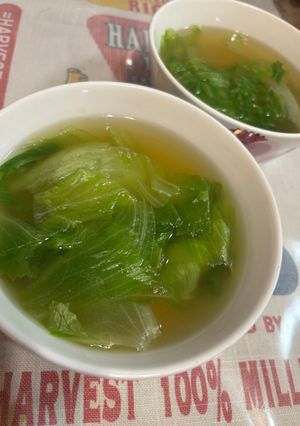 簡単レタスだけスープ-レシピのメイン写真