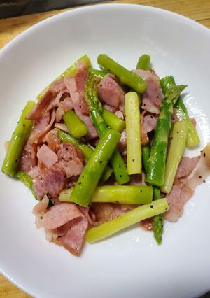 アスパラベーコン炒め-レシピのメイン写真