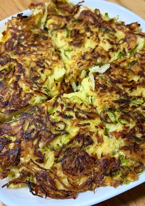 豆腐と米粉でふわふわお好み焼き-レシピのメイン写真