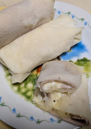 春巻きの皮でブリトー作ってみた♪-レシピのメイン写真
