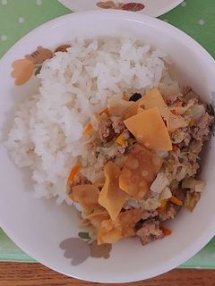 ぎょうざ風あんかけ丼-レシピのメイン写真