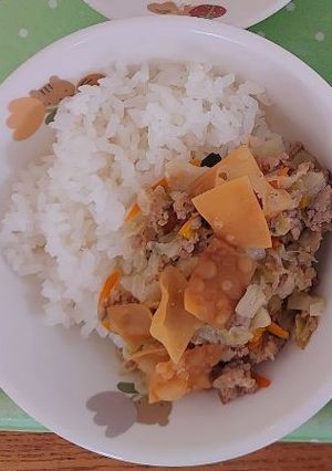 ぎょうざ風あんかけ丼-レシピのメイン写真
