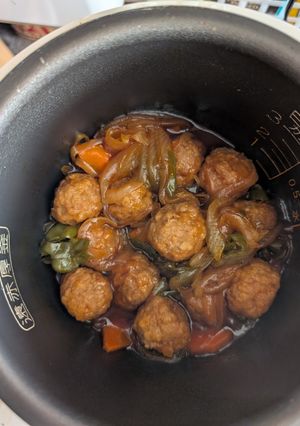 3合【炊飯器で!】酢豚風肉団子【冷凍肉団子で】-レシピのメイン写真