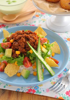 夏野菜のタコライス-レシピのメイン写真