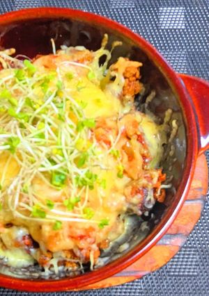 砂肝唐揚げピリ辛トマトソースチーズ焼き-レシピのメイン写真