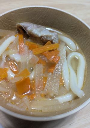 鶏肉と野菜の煮込みうどん-レシピのメイン写真