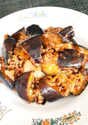 簡単☆茄子とキムチで🍆麻婆茄子風-レシピのメイン写真