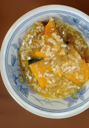 かぼちゃの肉あんかけ-レシピのメイン写真