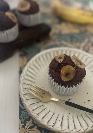 米粉と豆腐でココアバナナマフィン-レシピのメイン写真