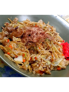 昼飯!夜食!にはコレ♪そばめし★動画あり-レシピのメイン写真