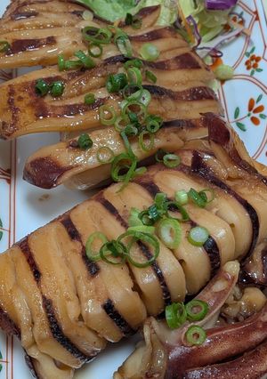 イカのバター醤油焼き🦑屋台風〜甘辛で簡単調理❣-レシピのメイン写真