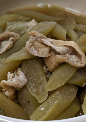 はすがらと油揚げの煮物-レシピのメイン写真
