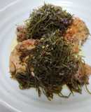 きざみ昆布の使い道「味付け鶏肉に乗せて」