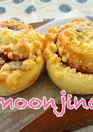 ラズベリー&クリームチーズクランブルパン-レシピのメイン写真