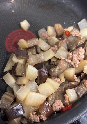 ひき肉と大根とナスの万能甘口おかず-レシピのメイン写真