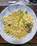 簡単！ズボラ飯！柚子胡椒と帆立のパスタ