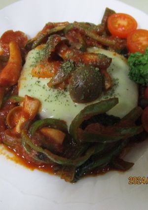 マルシンハンバーグとトマトソース煮-レシピのメイン写真